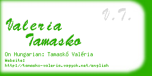 valeria tamasko business card